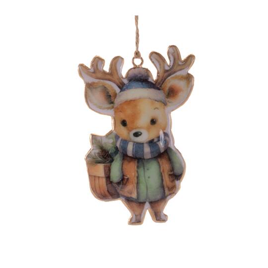 Melrose 6" Winter Animal Iron Ornaments Set